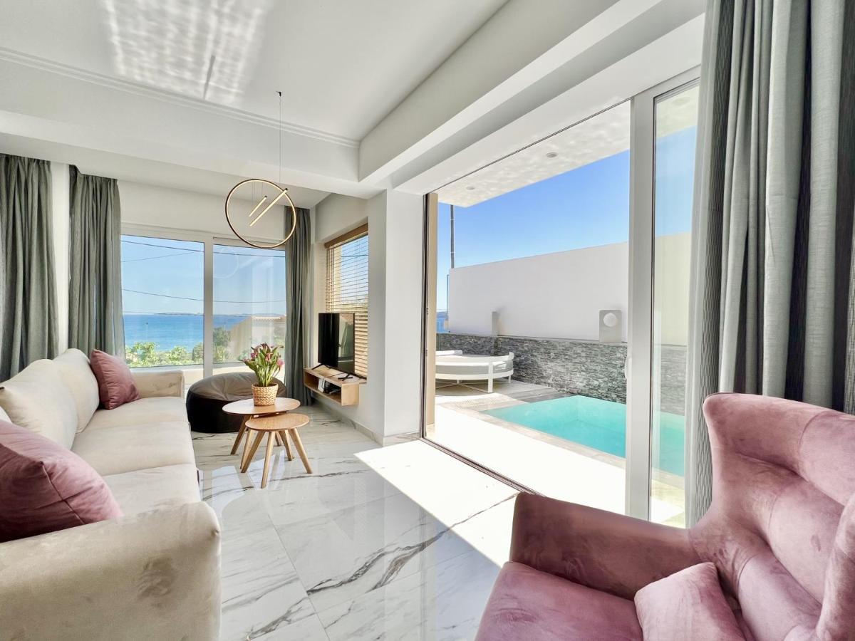 Luxury Villa Barbati Sun With Private Pool By Dadovillas Экстерьер фото