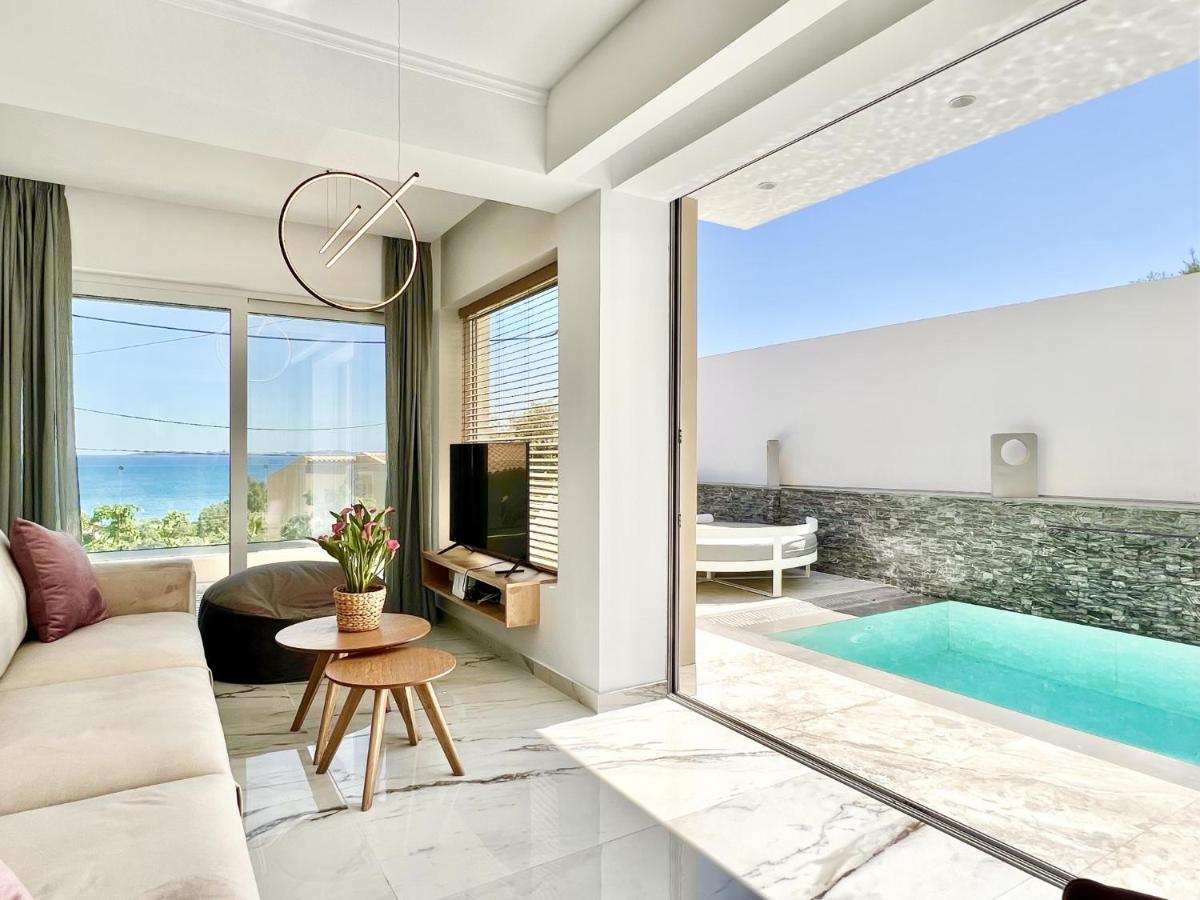 Luxury Villa Barbati Sun With Private Pool By Dadovillas Экстерьер фото